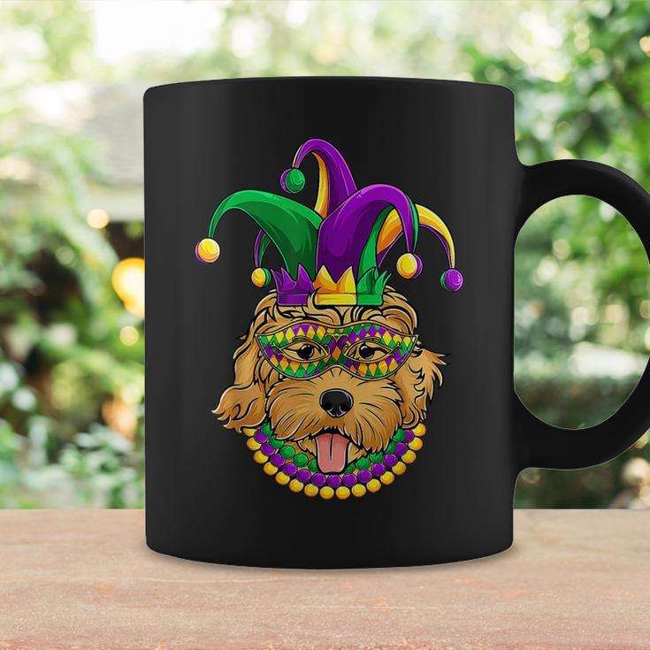 Funny Mardi Gras Dog Apparel Golden Doodle Dog Mom Dad V2 Coffee Mug Gifts ideas
