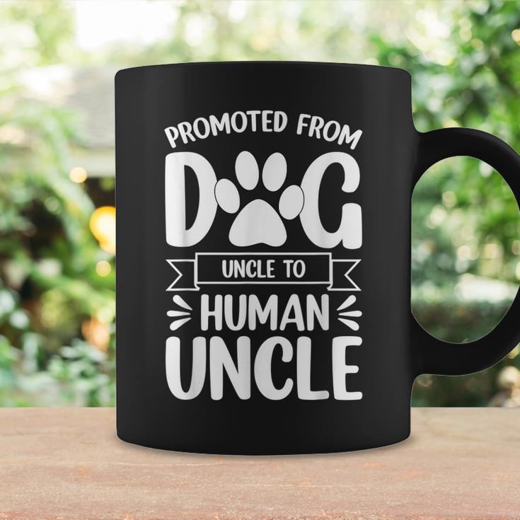 Funny New Uncle Promoted From Dog Uncle To Human Uncle Gift For Mens Coffee Mug Gifts ideas