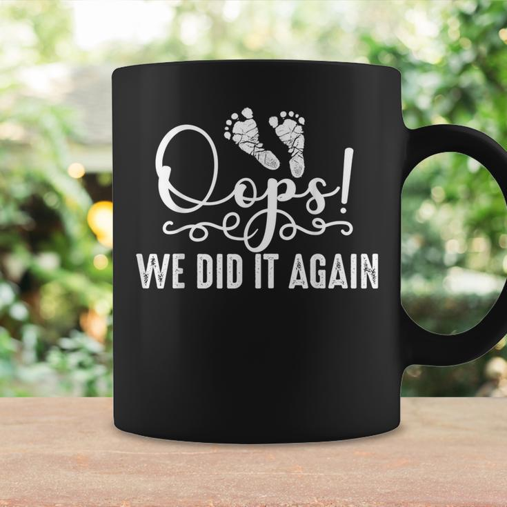 Funny Oops We Did It Again Gift For Cool Mom And Dad To Be Coffee Mug Gifts ideas