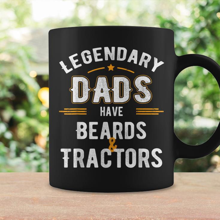 Funny Papa Gift Legendary Dads Have Beards And Tractors Gift For Mens Coffee Mug Gifts ideas