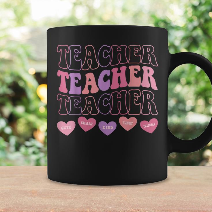 Funny Teacher Hearts Valentines Day Girls Women Teachers Coffee Mug Gifts ideas