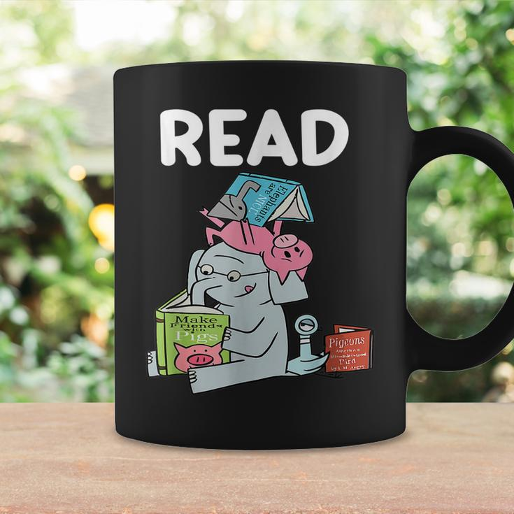 Funny Teacher Library Read Book Club Piggie Elephant Pigeons V6 Coffee Mug Gifts ideas