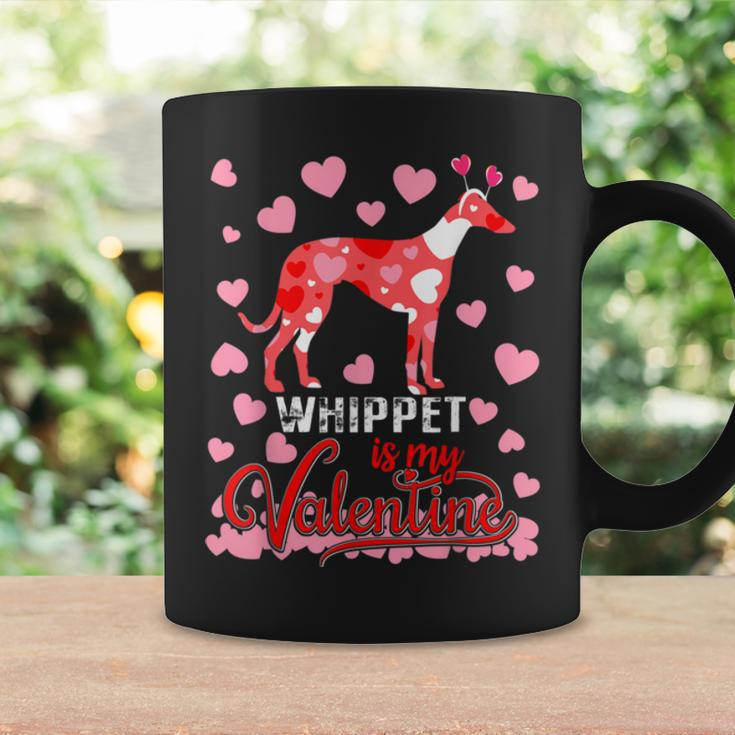 Funny Whippet Is My Valentine Dog Lover Dad Mom Boy Girl Coffee Mug Gifts ideas