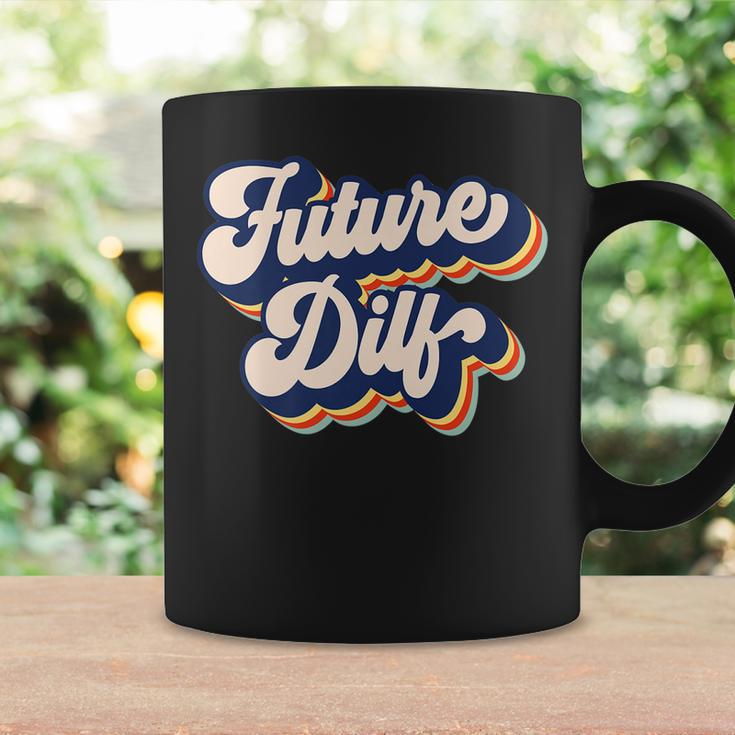 Future Dilf Retro Hot Dad Vintage Mens Future Dilf Coffee Mug Gifts ideas