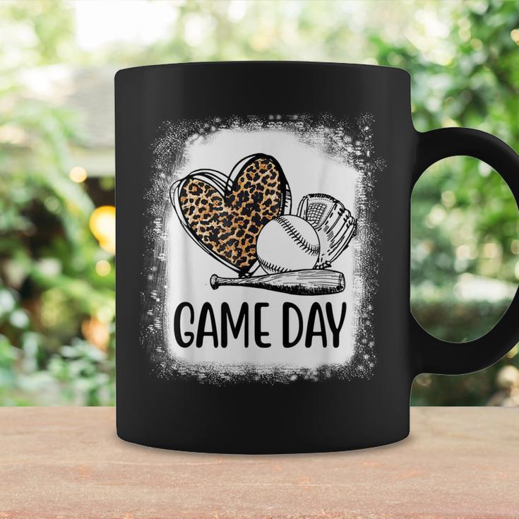 Game Day Baseball Decorations Leopard Heart Soccer Mom Mama Coffee Mug Gifts ideas