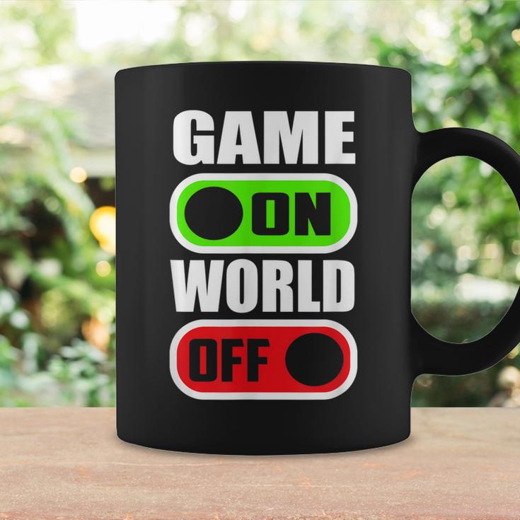 Game On World Off Gamer Gaming Konsole Gamepad Zocken Tassen Geschenkideen