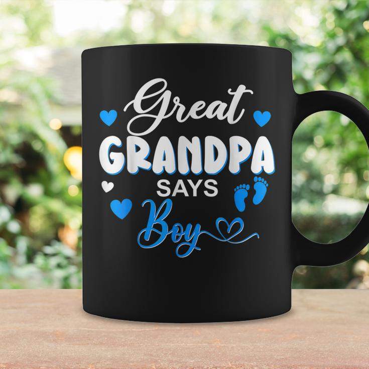 Gender Reveal Great Grandpa Says Boy Matching Family Baby Coffee Mug Gifts ideas