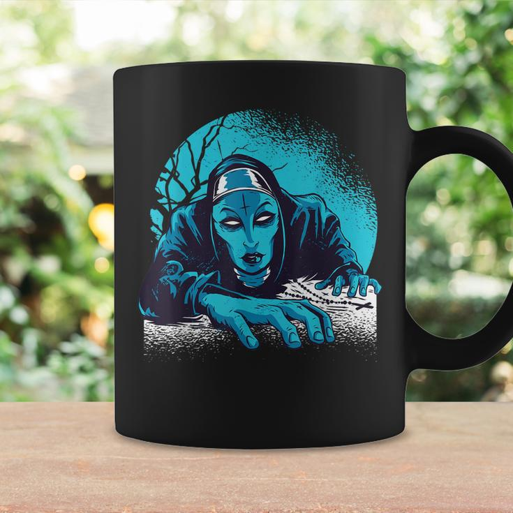 Goth Nun Religious Sister Antichrist Evil Goth Cross Coffee Mug Gifts ideas