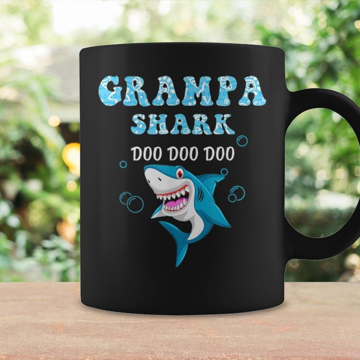 Grampa Shark Fathers Day Gift From Wife Son Daughter Coffee Mug Gifts ideas