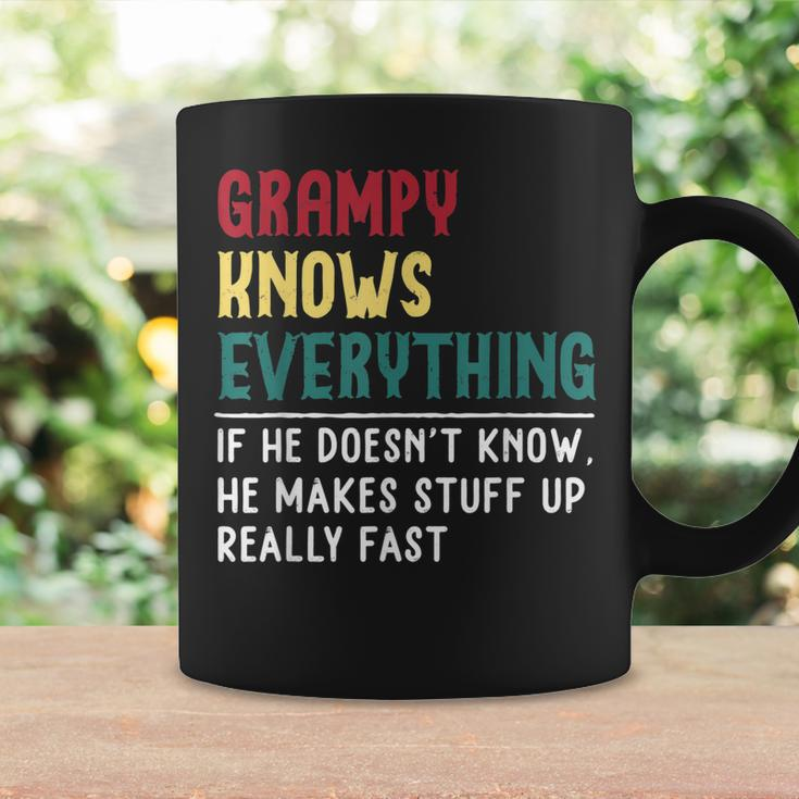 Grampy Know Everything Fathers Day For Funny Grandpa Grampy Coffee Mug Gifts ideas