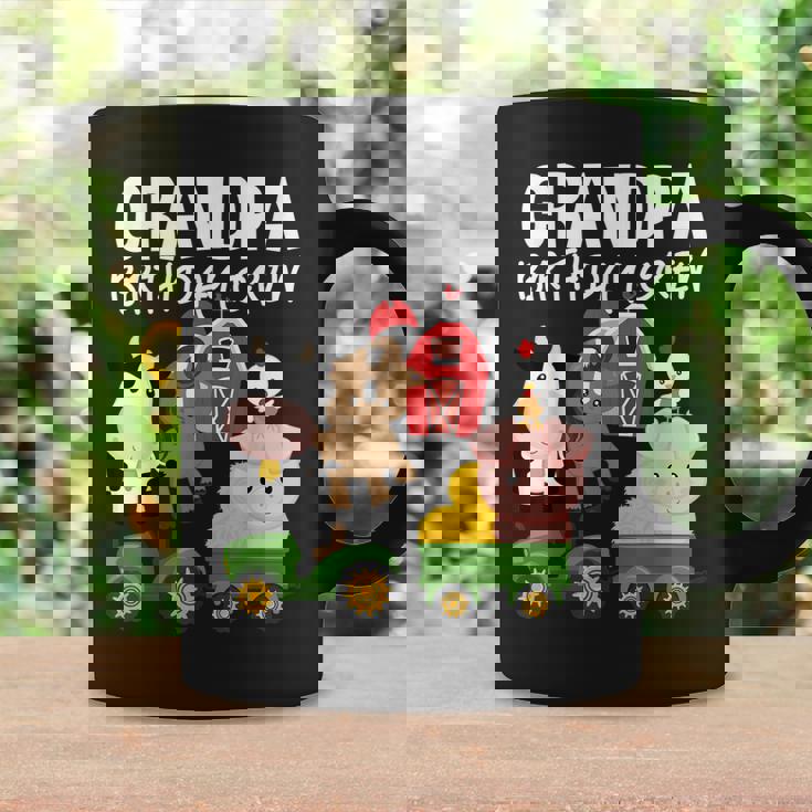 Grandpa Birthday Crew Farm Animals Barnyard Tractor Party Coffee Mug Gifts ideas