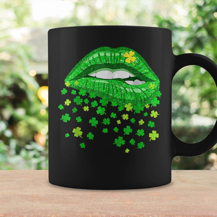 Green Lips Sexy Irish Shamrock St Patricks Day Women Girls Coffee Mug Gifts ideas