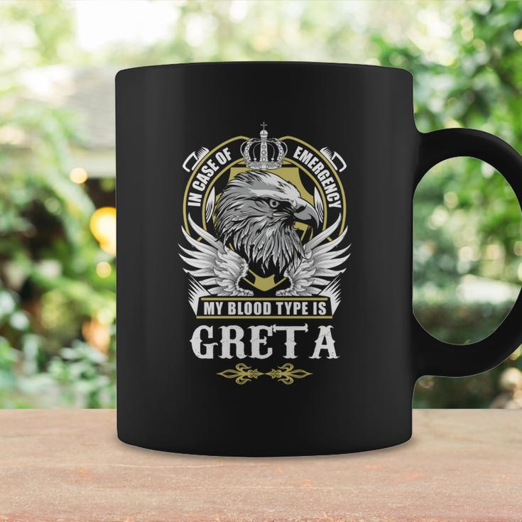 Greta Name - In Case Of Emergency My Blood Coffee Mug Gifts ideas