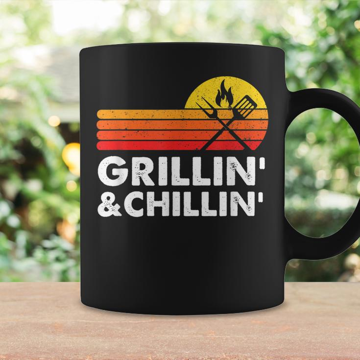 Grilling And Chilling Smoke Meat Bbq Gift Home Cook Dad Men Coffee Mug Gifts ideas