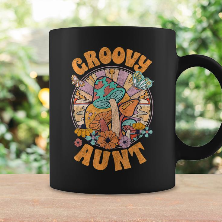 Groovy Aunt Family Matching Cute Groovy Birthday Coffee Mug Gifts ideas