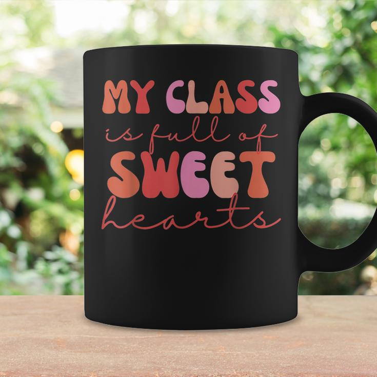 Groovy Teacher Valentine Back To School 100 Days Of School V4 Coffee Mug Gifts ideas