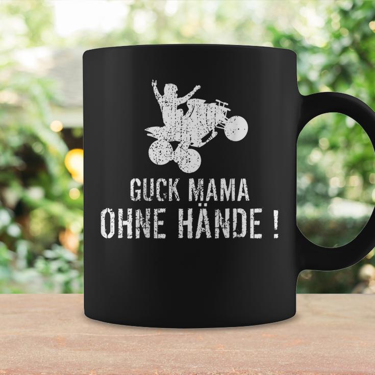Guck Mama Ohne Hände Quad Offroad Lustiges Atv Rückendruck Tassen Geschenkideen