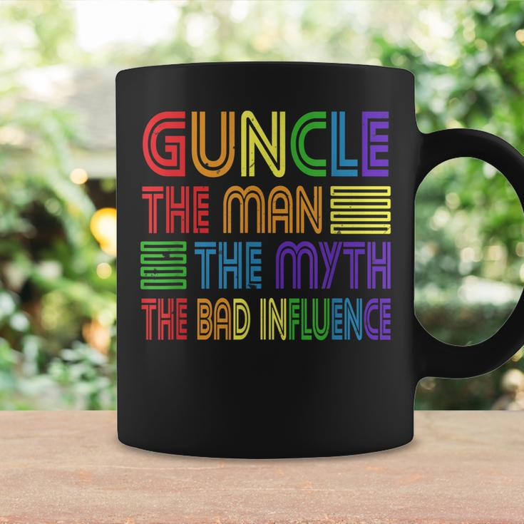 Guncle The Man Myth Bad Influence Gay Uncle Godfather Gift For Mens Coffee Mug Gifts ideas