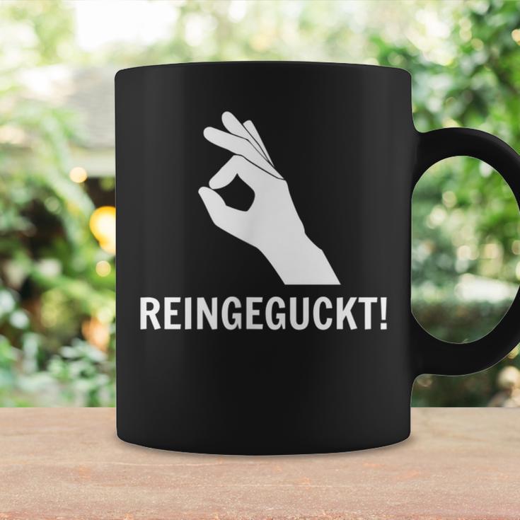 Haha Lol Reingegluckt You Looked Rein Geguckt Geschaut Fun Tassen Geschenkideen