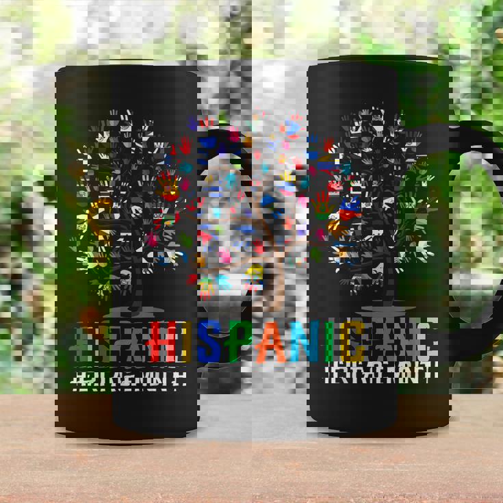 Hand Flag Tree Root Latino National Hispanic Heritage Month Coffee Mug Gifts ideas
