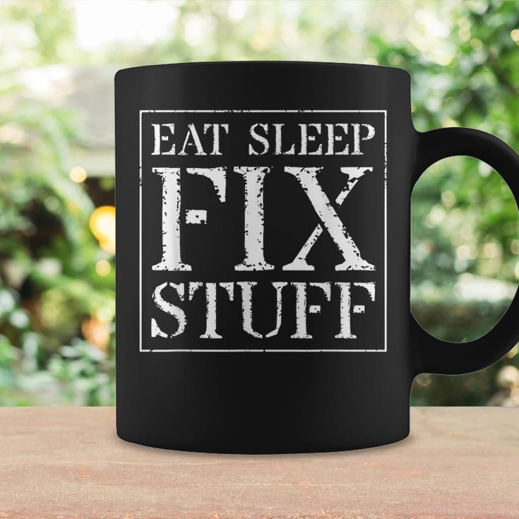 Handy Man & MechanicGift Eat Sleep Fix Stuff Coffee Mug Gifts ideas