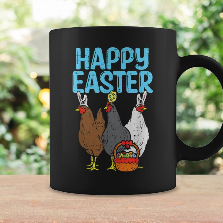 Happy Easter Chicken Bunnies Egg Poultry Farm Animal Farmer Coffee Mug Gifts ideas