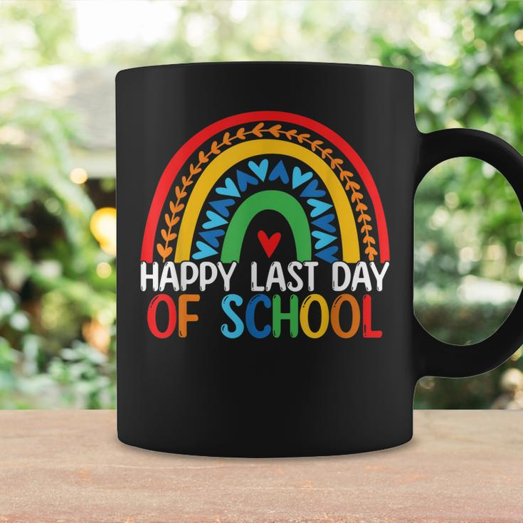 Happy Last Day Of School Rainbow Teacher Student End Of Year Coffee Mug Gifts ideas