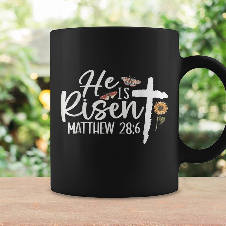 He Is Risen Christians Cross Jesus Religious Easter Day Coffee Mug Gifts ideas