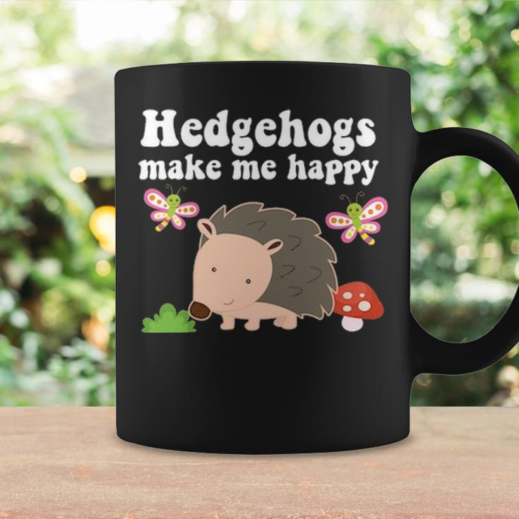 Hedgehogs Make Me Happy Animal Lover Gift Toddler Girls Mom Coffee Mug Gifts ideas