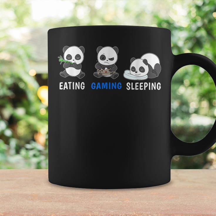 Herren Panda Gaming Tassen, Essen Schlafen Videospiele, PC & Konsole Geschenkideen