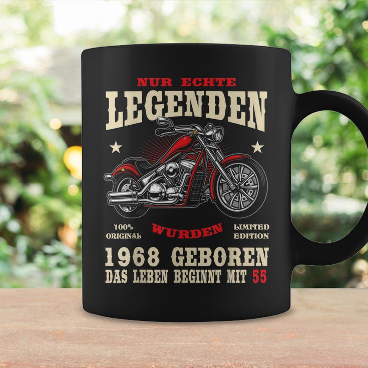 Herren Tassen zum 55. Geburtstag, Biker & Motorrad Chopper Motiv 1968 Geschenkideen