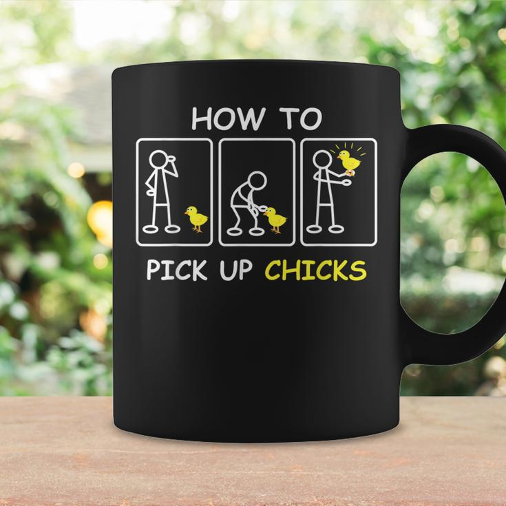 How To Pick Up Chicks Funny Farm Sarcastic Joke Farmer Gifts Coffee Mug Gifts ideas