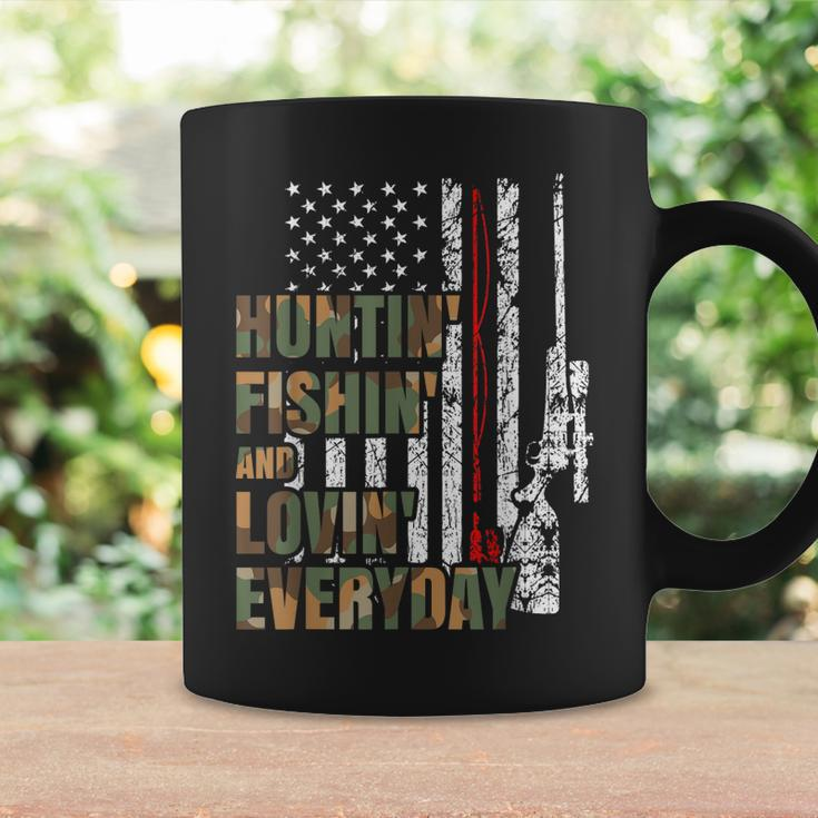 Hunting Fishing Loving Everyday American Deer Hunter Patriot Coffee Mug Gifts ideas