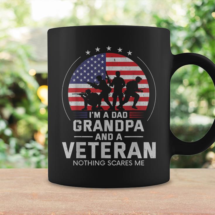 I Am A Dad Grandpa And A Veteran Nothing Scares Me Usa Gift V3 Coffee Mug Gifts ideas