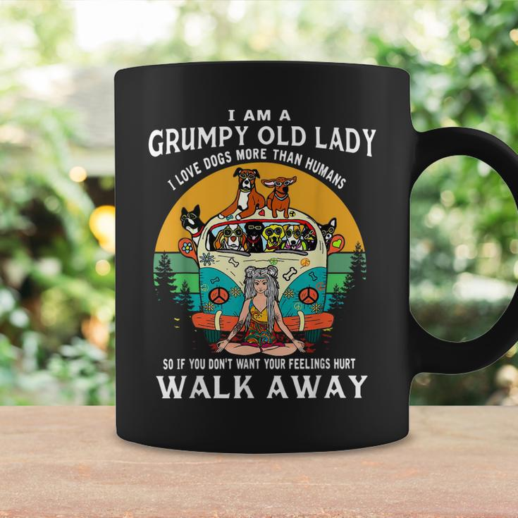 I Am A Grumpy Old Lady I Love Dogs Than Humans Hippie Coffee Mug Gifts ideas