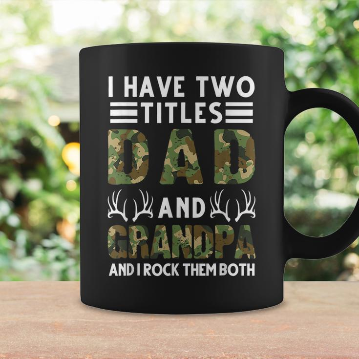 I Have Two Titles Dad And Grandpa Hunting Deer Coffee Mug Gifts ideas