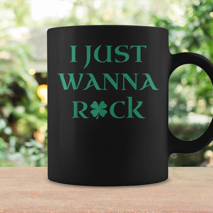 I Just Wanna Rock Shamrock Coffee Mug Gifts ideas