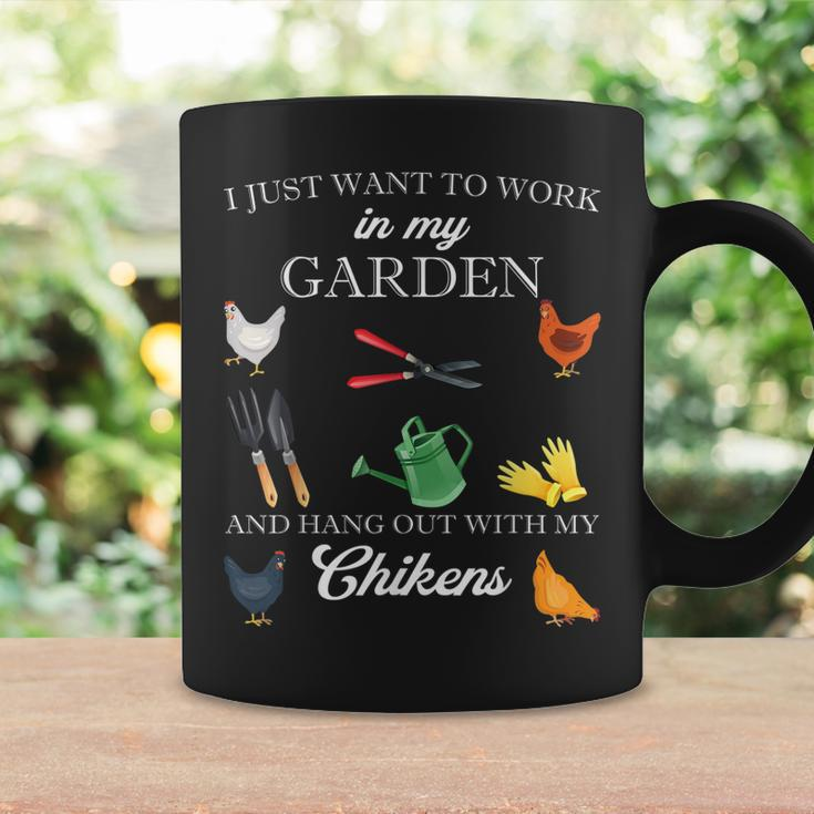 I Just Want To Work In My Garden And Hang Out Chicken Gift For Mens Coffee Mug Gifts ideas