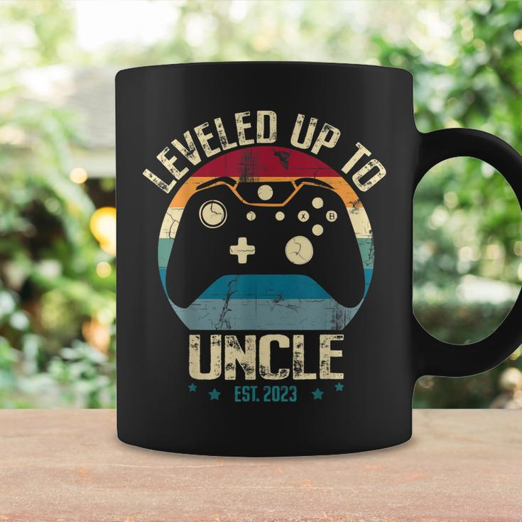 I Leveled Up To Uncle 2023 Promoted To First Time New Uncle Coffee Mug Gifts ideas
