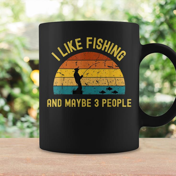 I Like Fishing And Maybe 3 People Retro Fishing Lover Coffee Mug Gifts ideas
