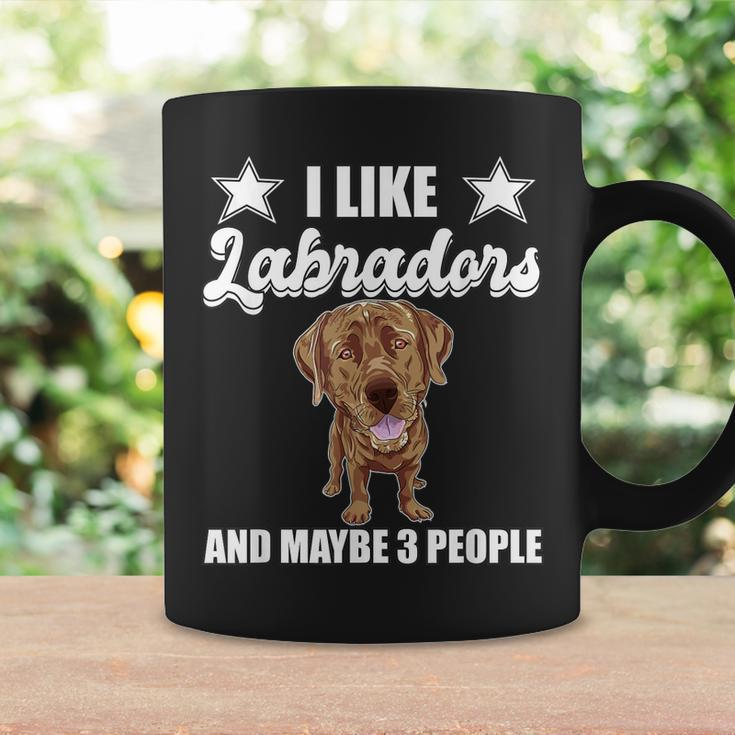 I Like Labradors Maybe 3 People Chocolate Lab Gift Labrador Coffee Mug Gifts ideas