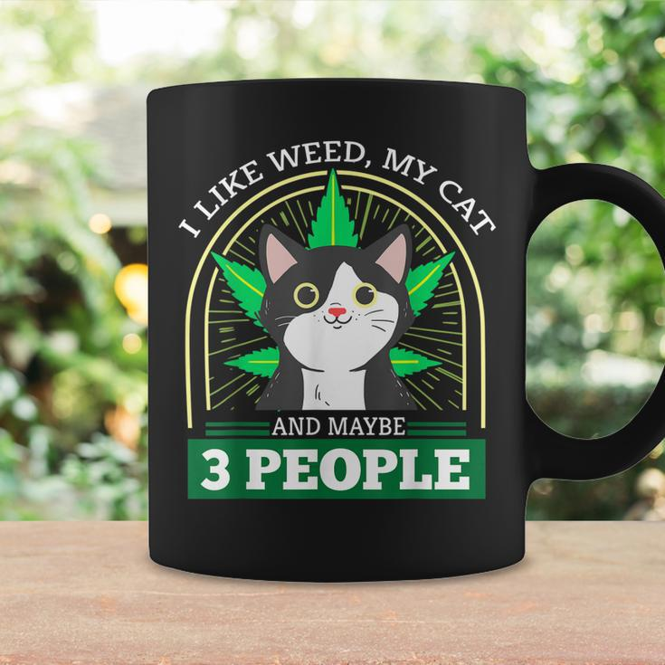 I Like Weed My Cat And Maybe 3 People Stoner Coffee Mug Gifts ideas