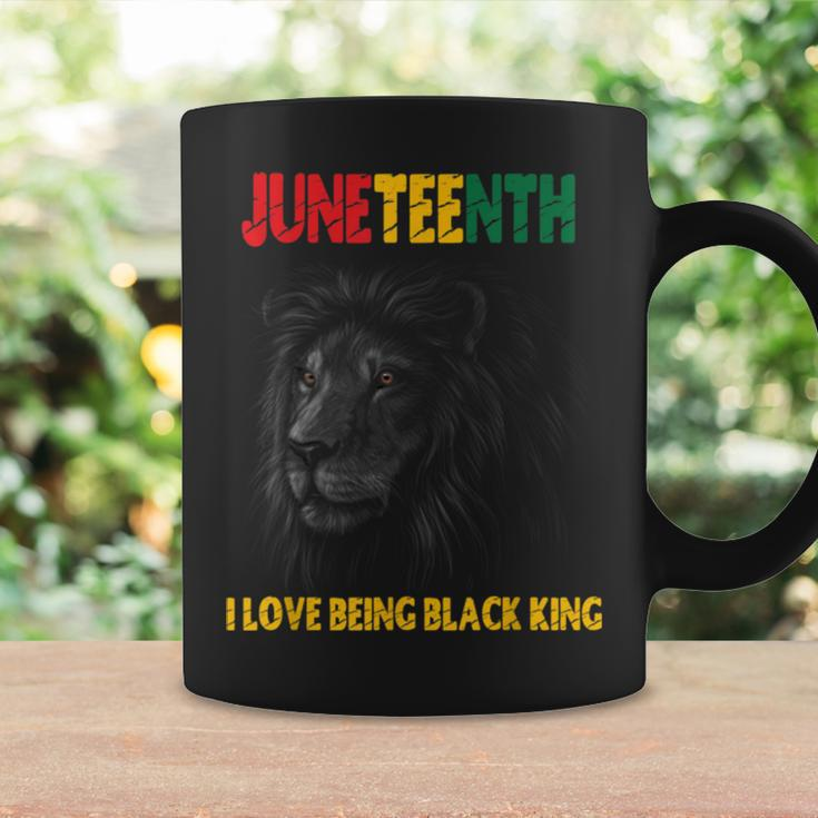 I Love Being A Black King Dad Fathers Day Lion Juneteenth Coffee Mug Gifts ideas