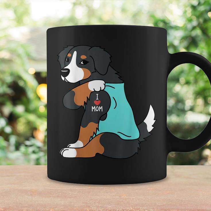 I Love Mom Tattoo Bernese Mountain Dog Funny Mothers Day Coffee Mug Gifts ideas