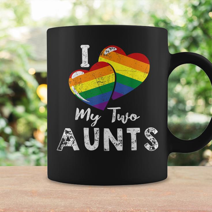 I Love My Two Aunts Lgbt Gay Lesbian Pride Coffee Mug Gifts ideas
