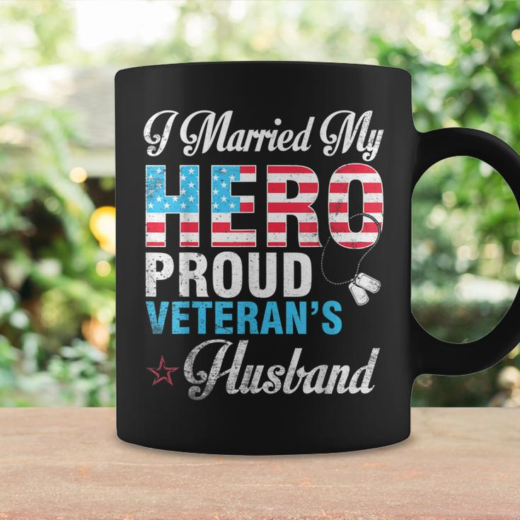 I Married My Hero Proud Veterans Husband Wife Mother Father Coffee Mug Gifts ideas