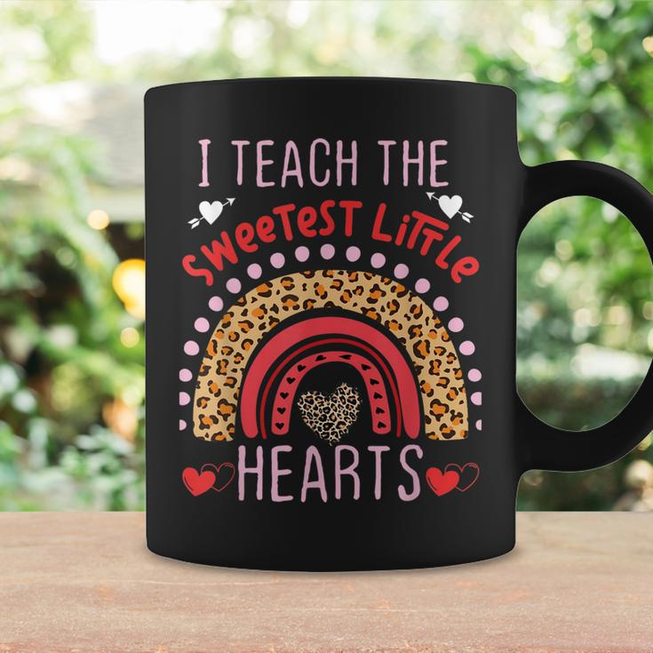 I Teach The Sweetest Little Hearts Rainbow Valentines Day V2 Coffee Mug Gifts ideas