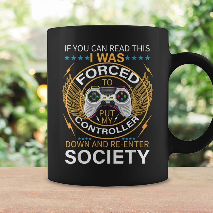 I Was Forced To Put My Controller Down Funny Gaming Coffee Mug Gifts ideas