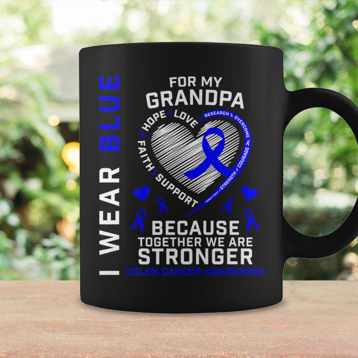 I Wear Blue For My Grandpa Colon Cancer Awareness Graphic Coffee Mug Gifts ideas
