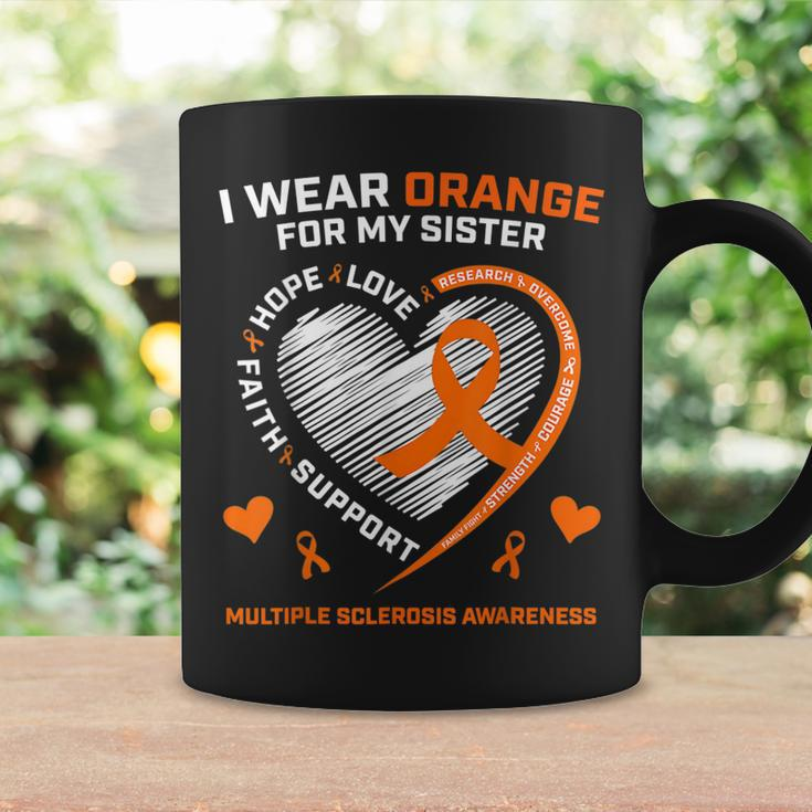 I Wear Orange For My Sister Ms Multiple Sclerosis Awareness Coffee Mug Gifts ideas